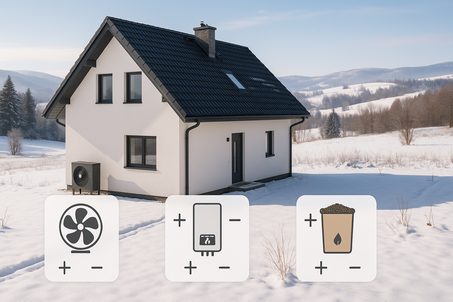 Schemat wyboru systemu ogrzewania domu jednorodzinnego na Podkarpaciu